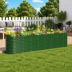 Practical Galvanised Steel Raised Garden Bed for Value