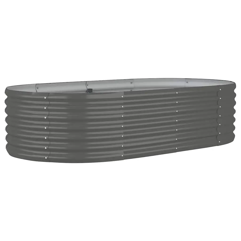 Garden Raised Bed Planter Galvanised Steel Frame Outdoor Flower Vegetables Herbs