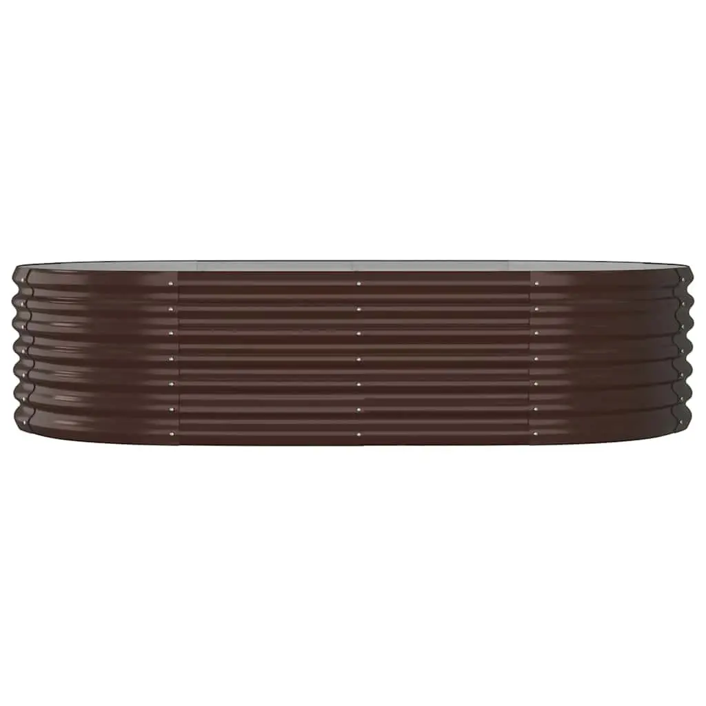 Raised Garden Bed Planter Box for Outdoor Vegetables Flowers Herbs 152 x 80 x 36 cm Brown