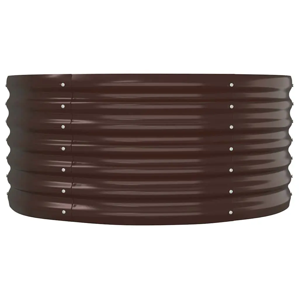 Raised Garden Bed Planter Box for Outdoor Vegetables Flowers Herbs 152 x 80 x 36 cm Brown