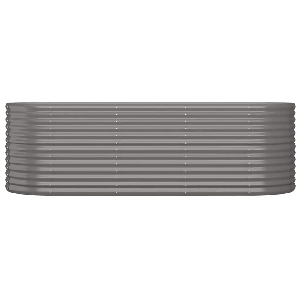 Raised Garden Bed Planter Box Outdoor Vegetables Flowers Herbs Deep Grey 224 x 80 x 68 cm