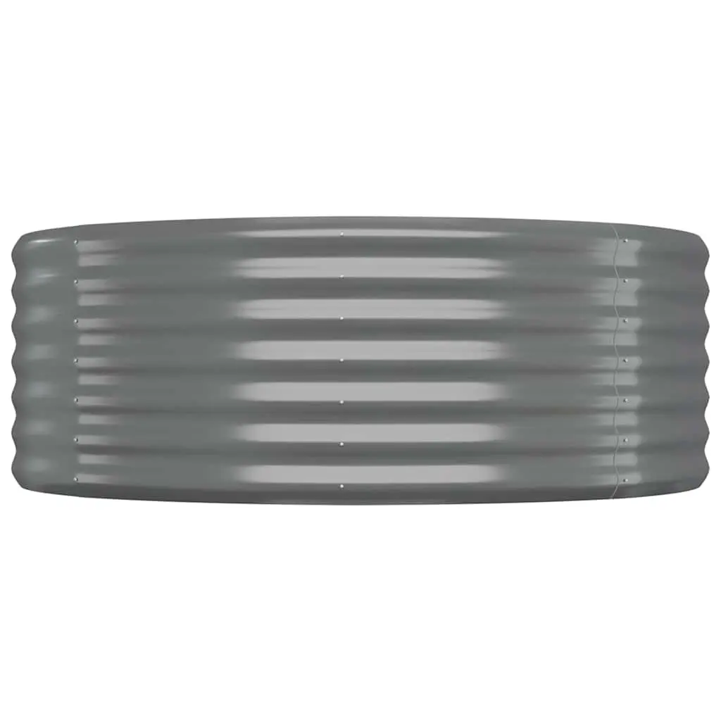 Galvanised Steel Raised Garden Bed Planter Outdoor Vegetable 175x100x36cm Grey
