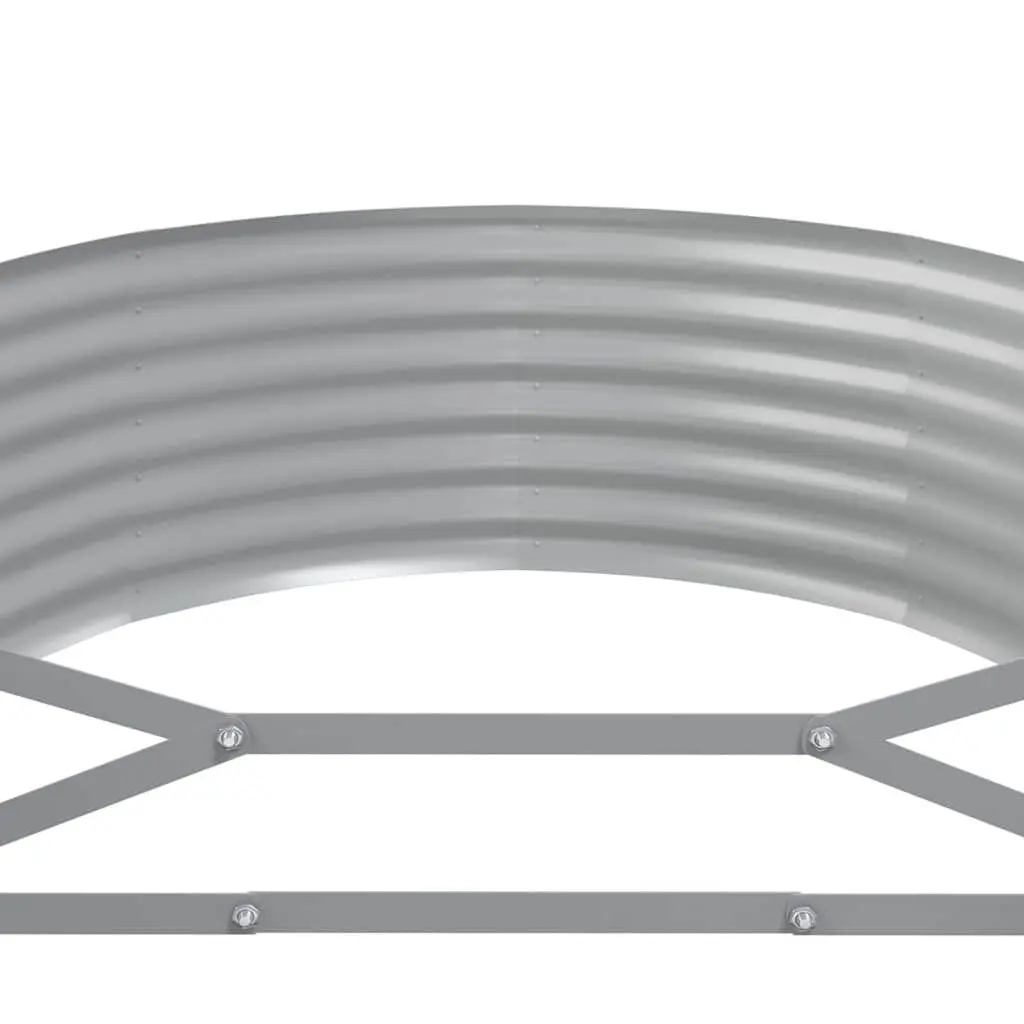 Raised Garden Bed Planter Outdoor Vegetables Flowers 249 x 100 x 36 cm Anthracite Steel Frame