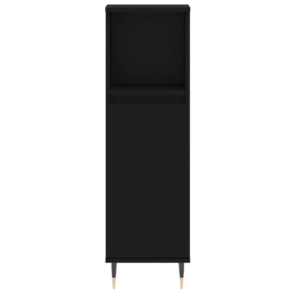 Black Bathroom Furniture Set