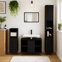 Reliable 3 Piece Bathroom Furniture Set with Storage