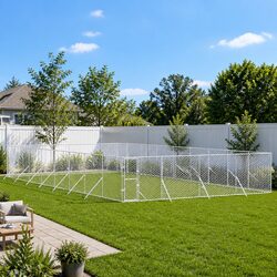Secure and Spacious Dog Kennel Run, Perfect for Pets