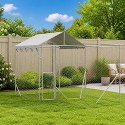 Reliable Outdoor Dog Kennel with Roof for Pet Safety