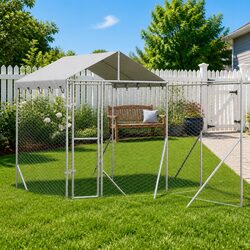 Durable Outdoor Dog Kennel with Roof