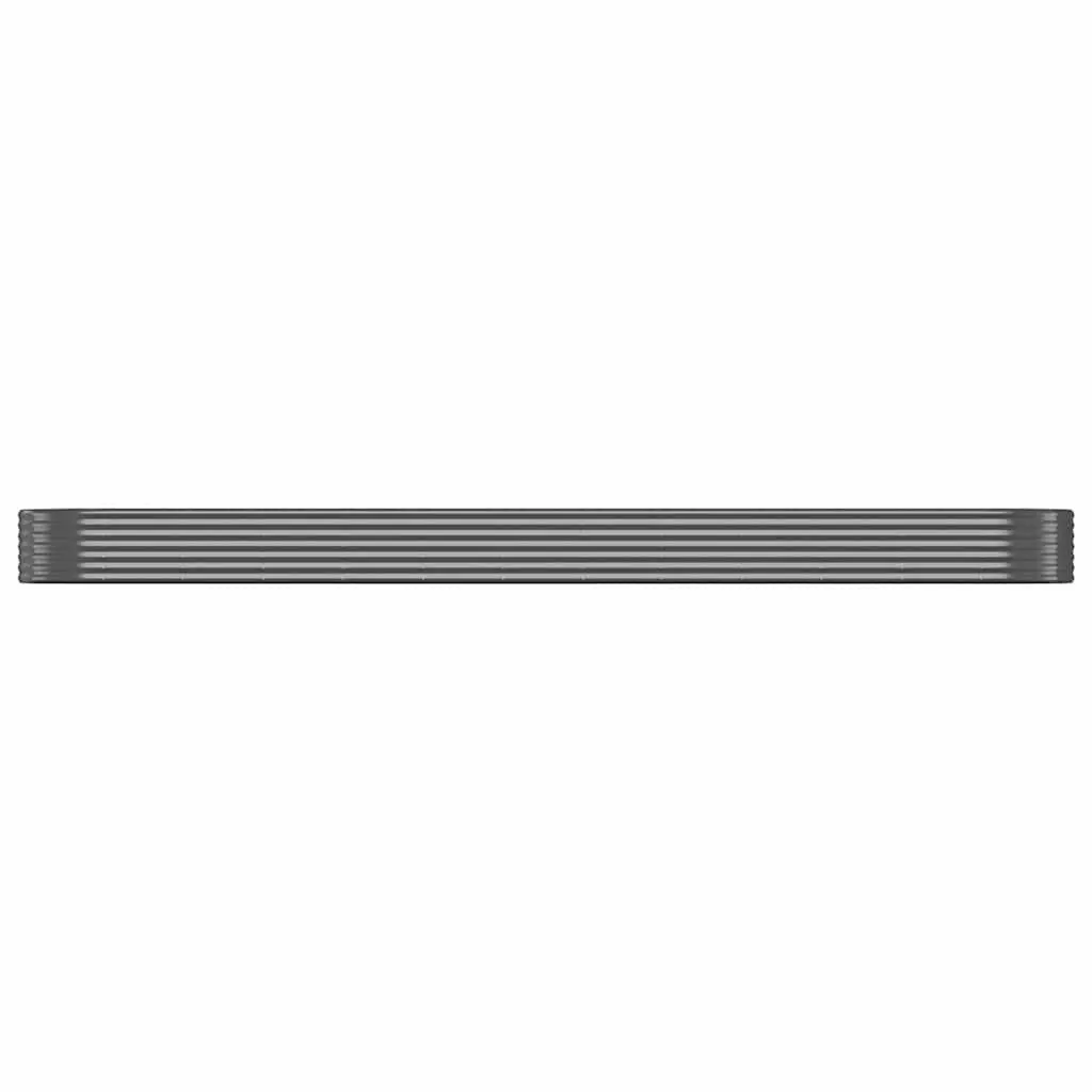 Raised Garden Bed Galvanised Steel Frame Outdoor Planter 507x100x36cm Anthracite