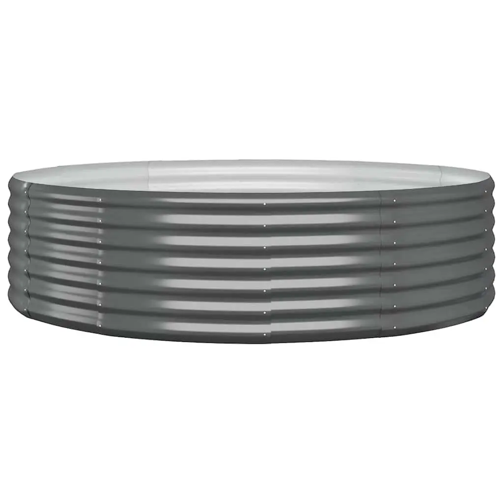 Garden Raised Bed Planter Box Outdoor Vegetable Flower Herb Growing Container 140 x 140 x 36 cm Anthracite