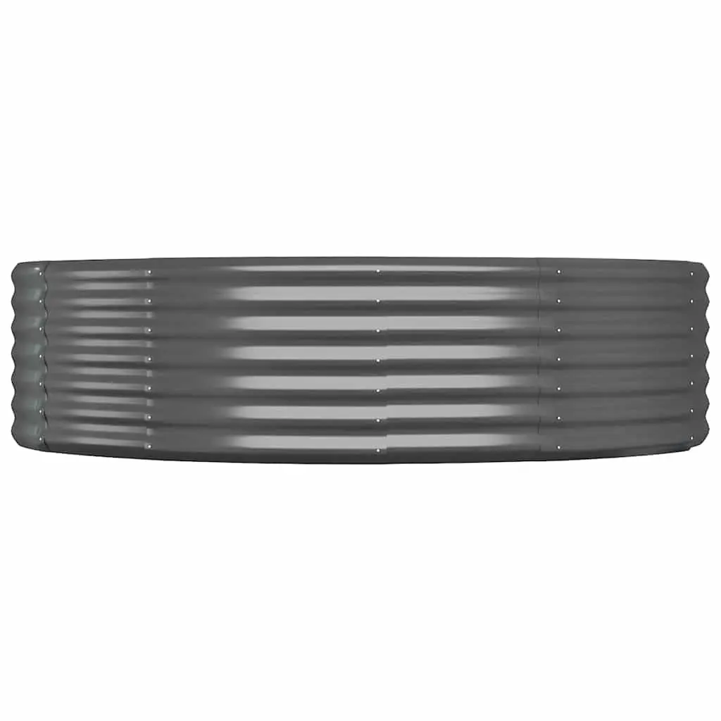 Garden Raised Bed Planter Box Outdoor Vegetable Flower Herb Growing Container 140 x 140 x 36 cm Anthracite