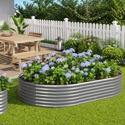 Reliable Galvanised Steel Planter Box for Outdoor Use