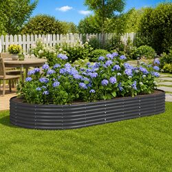 Reliable and Stylish Anthracite Garden Raised Bed 296x140x36cm