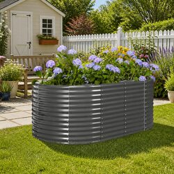 Reliable Garden Raised Bed with Galvanised Steel Frame