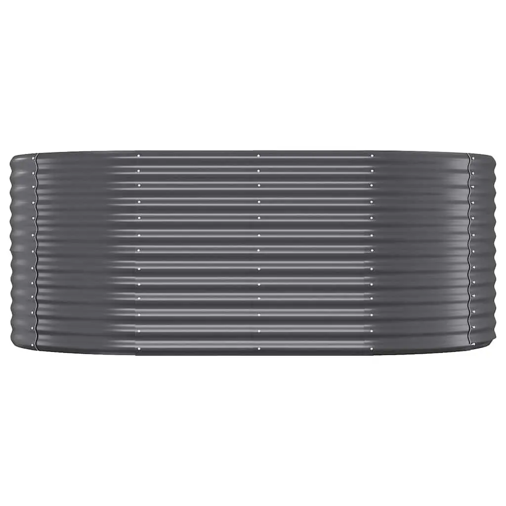 Raised Garden Bed Outdoor Planter Box Steel Frame 175x100x68cm Anthracite