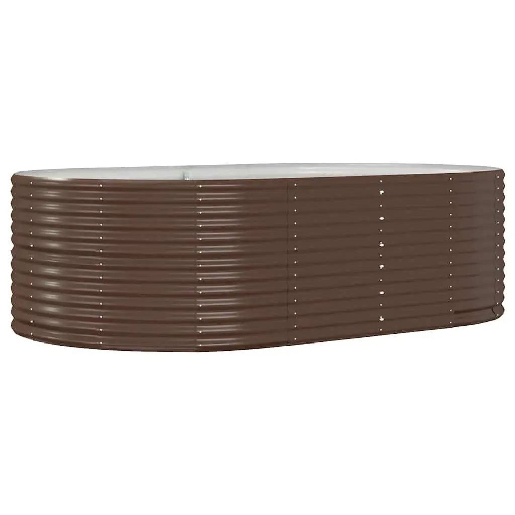 Garden Raised Bed Planter Box Brown Outdoor Vegetable Flower Herb Pot Large