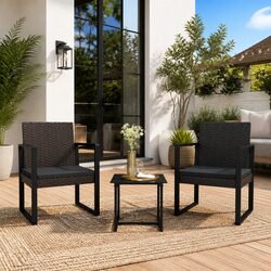 Comfortable 3 Piece Lounge Set for Outdoor Relaxation