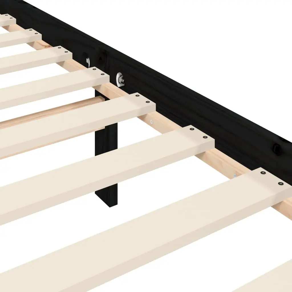 Solid Pine Bed Frame 90x190 cm for Comfort