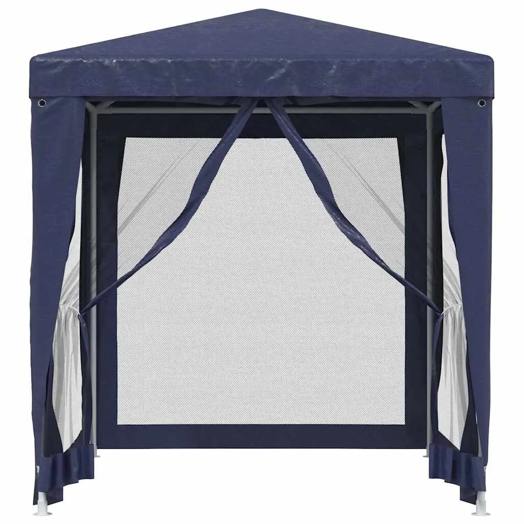 Party Tent Gazebo Outdoor Canopy Shelter 2x2m Blue Mesh Sidewalls