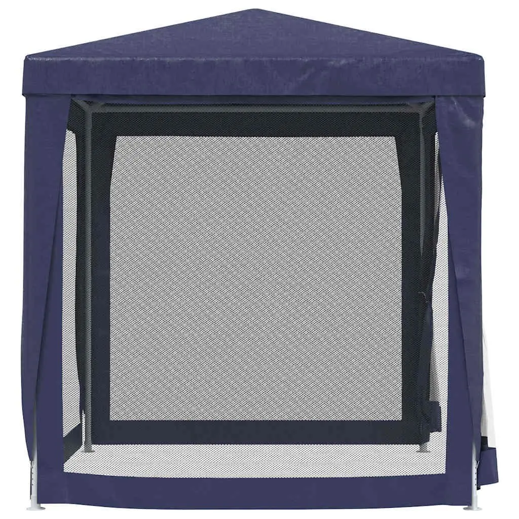 Party Tent Gazebo Outdoor Canopy Shelter 2x2m Blue Mesh Sidewalls