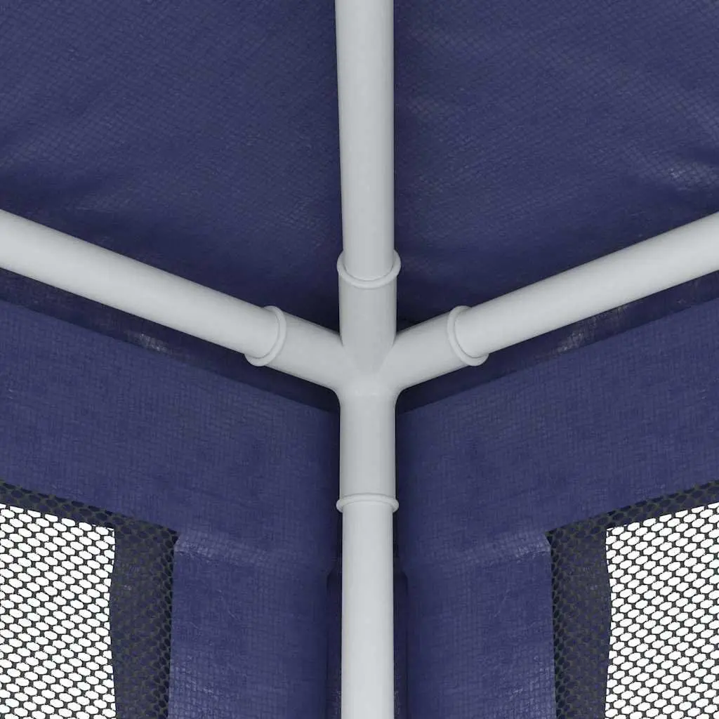 Party Tent Gazebo Outdoor Canopy Shelter 2x2m Blue Mesh Sidewalls