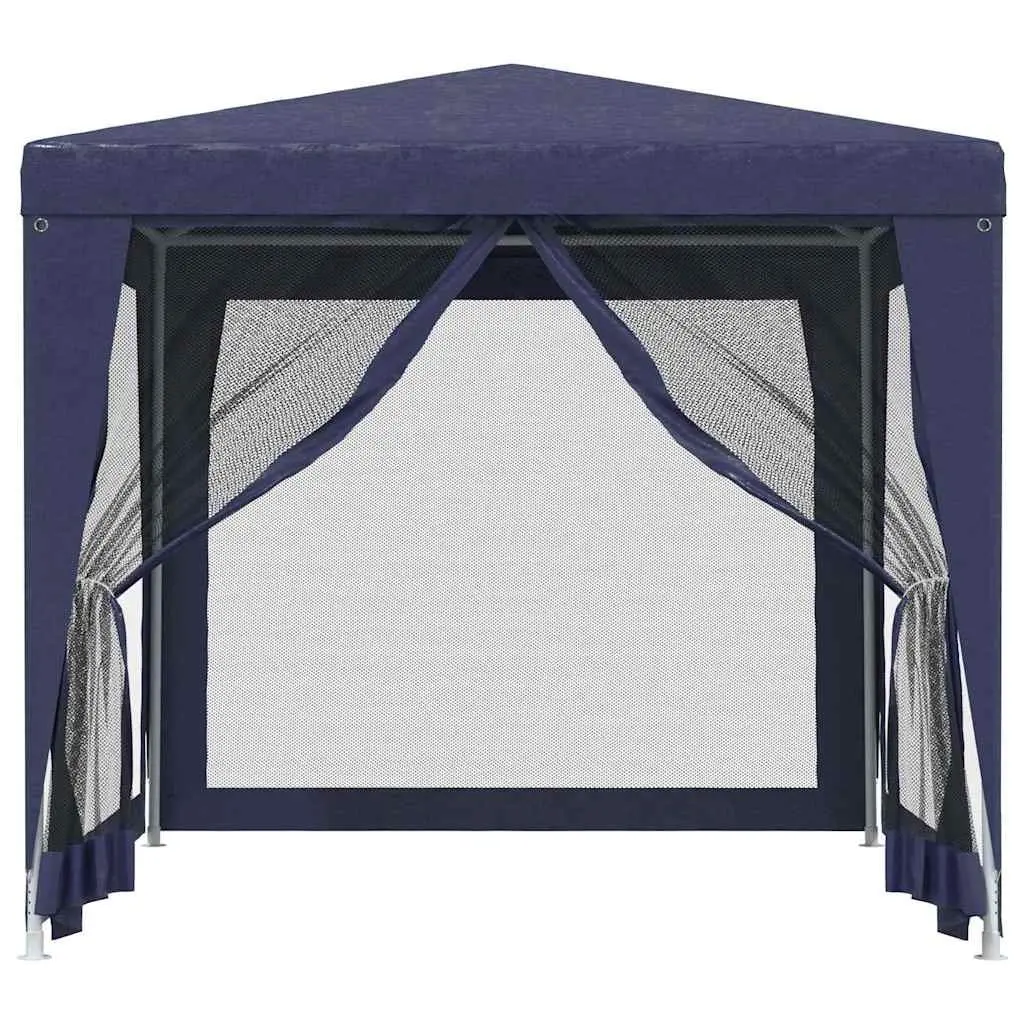 Party Tent Outdoor Gazebo 2.5x2.5m Blue with Mesh Sidewalls