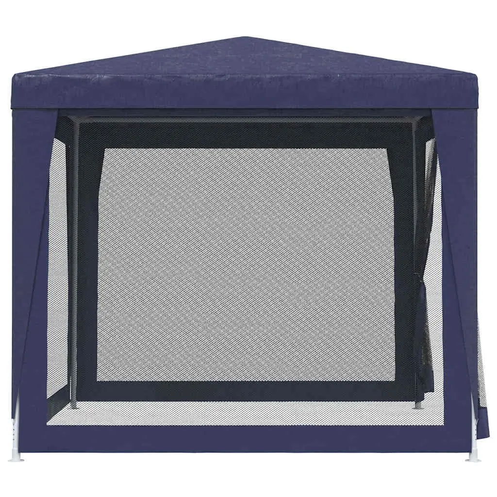 Party Tent Outdoor Gazebo 2.5x2.5m Blue with Mesh Sidewalls