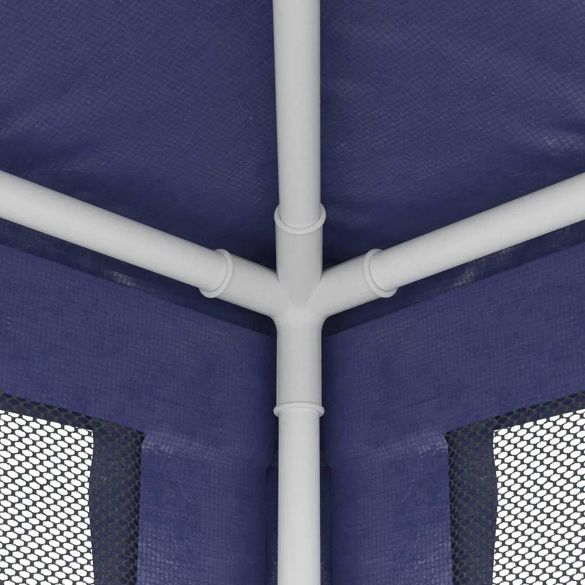 Party Tent Outdoor Gazebo 3x3m Blue Mesh Sidewalls