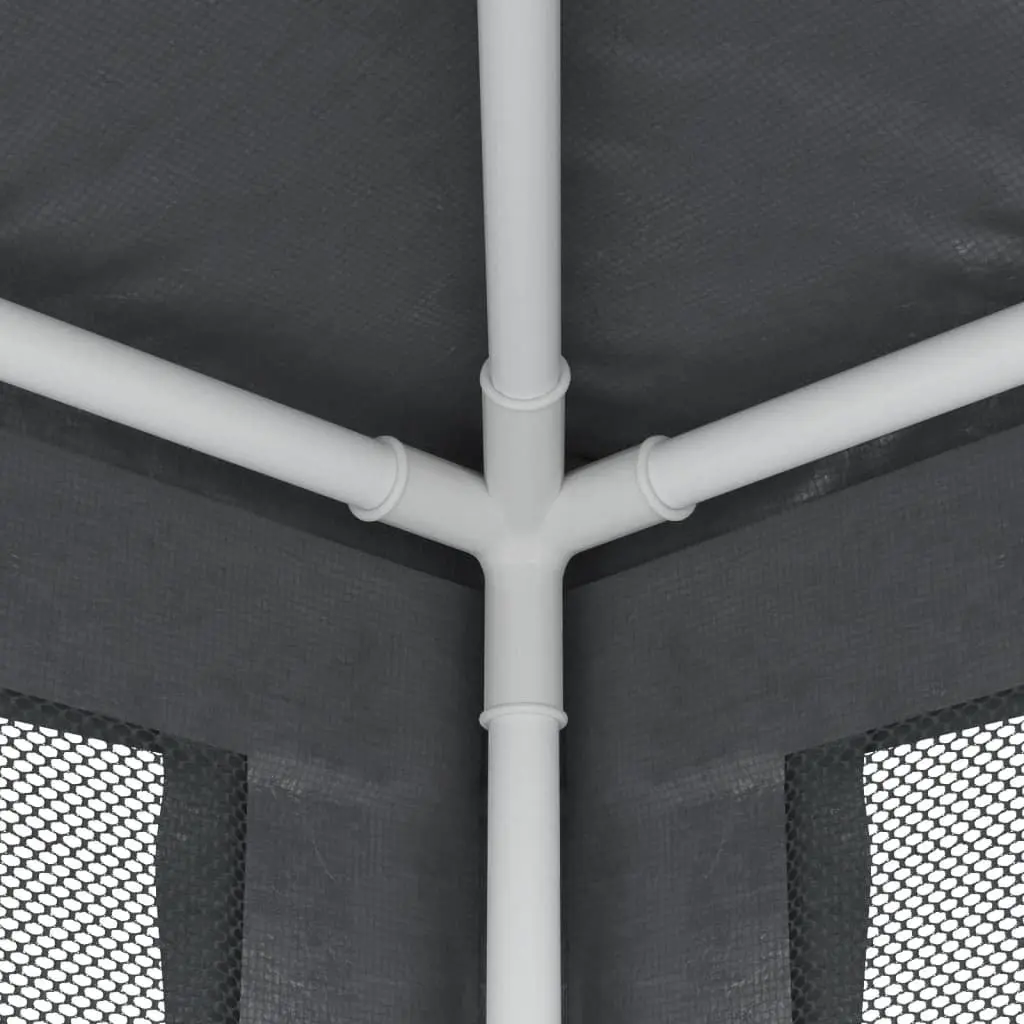 Party Tent Gazebo Outdoor Canopy 3x3m Anthracite with Mesh Sidewalls
