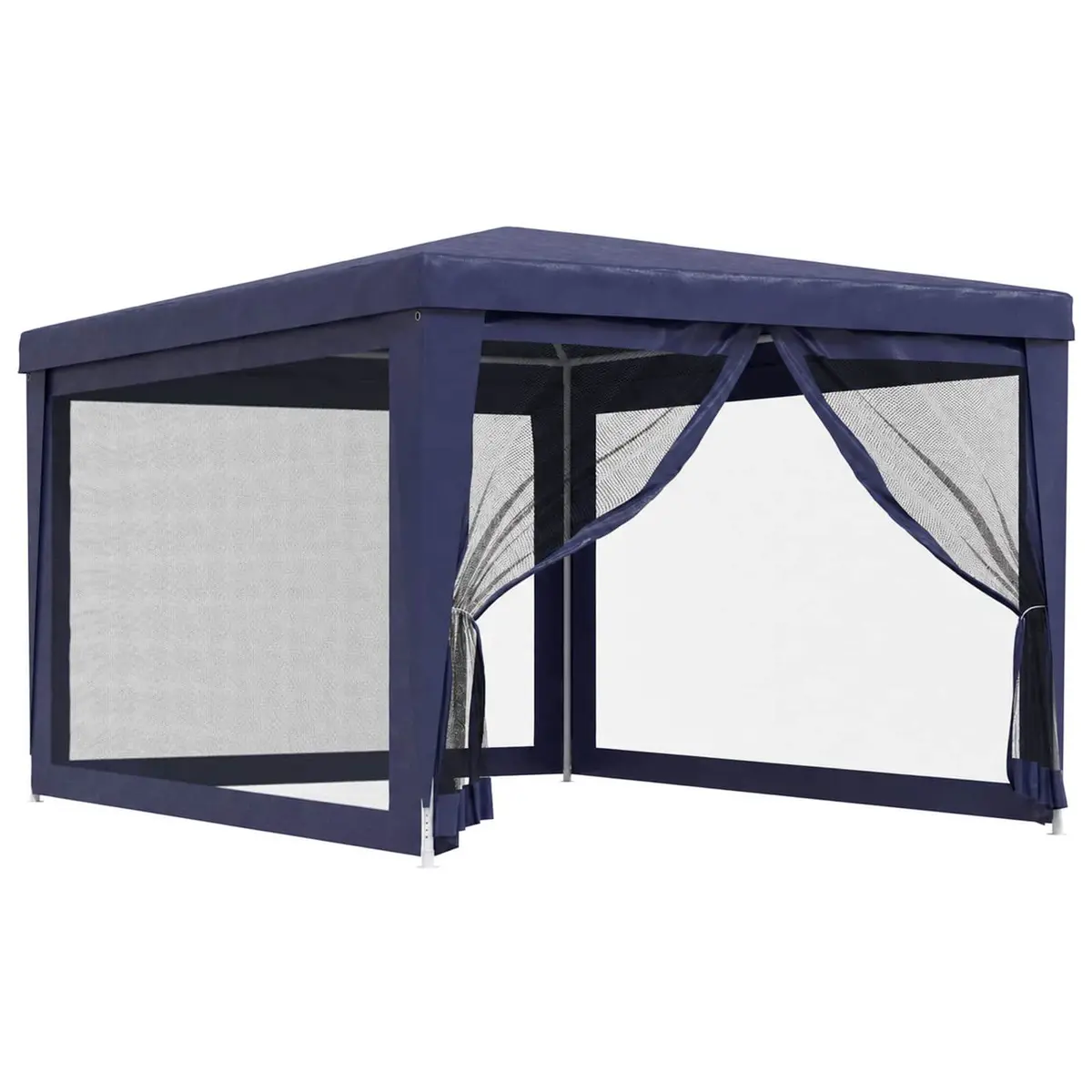 Party Tent Gazebo Outdoor Canopy 3x4m Blue with Mesh Sidewalls