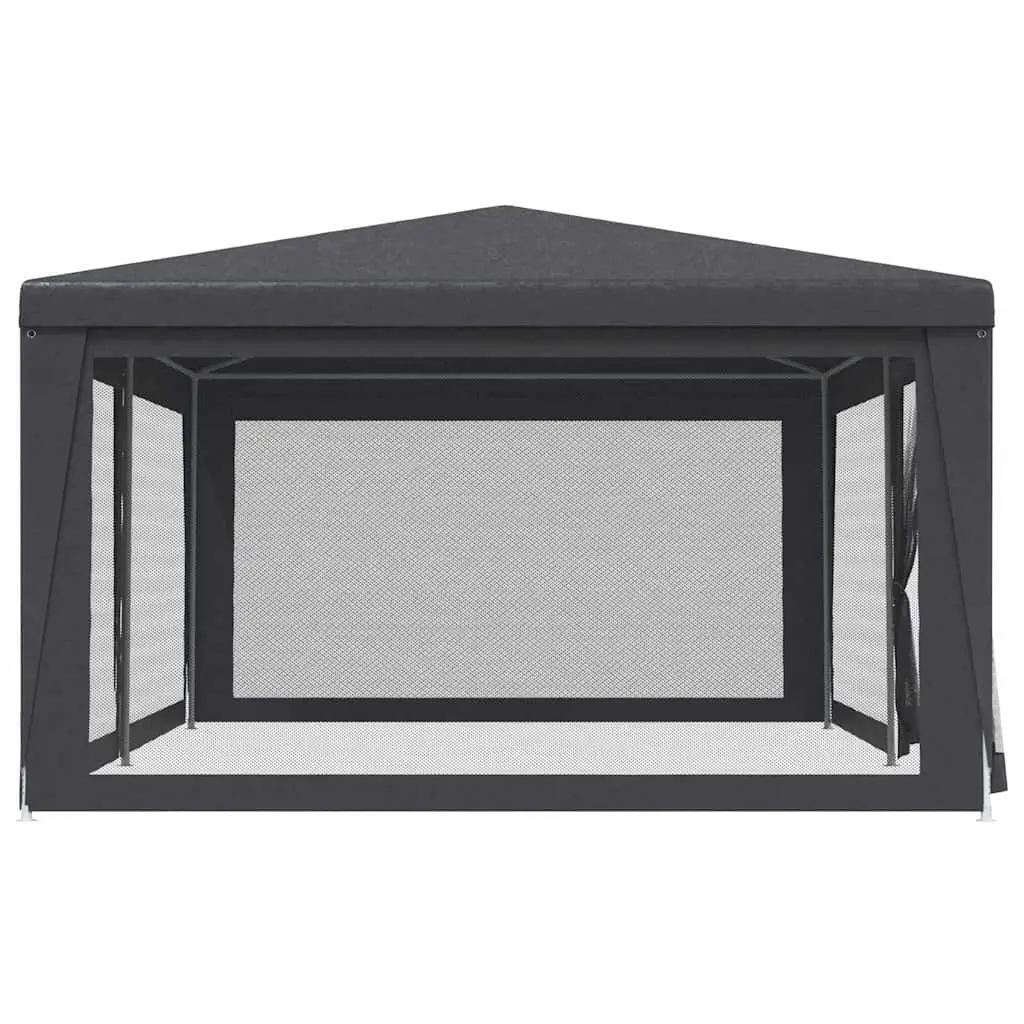 Party Tent Gazebo Outdoor Shelter 6x4m Anthracite with Mesh Sidewalls