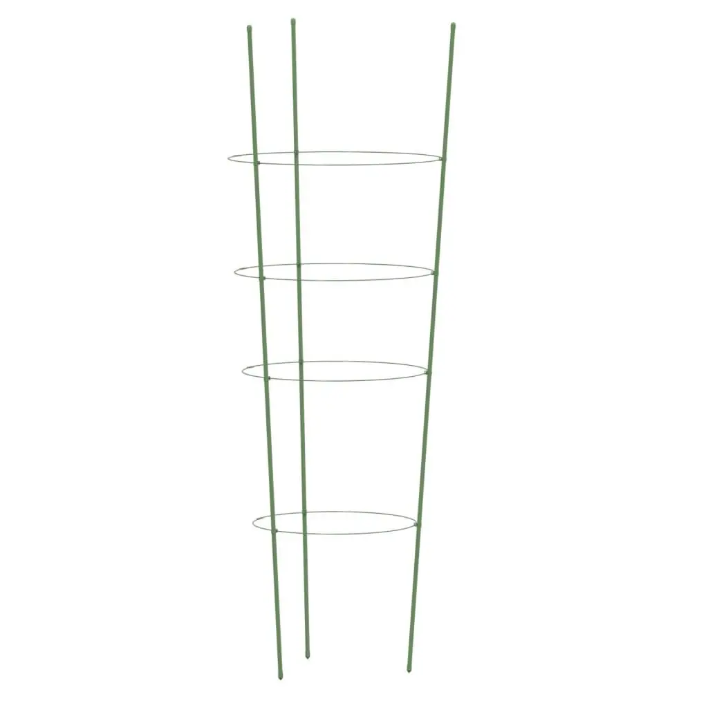 Plant Support Cage 90cm Steel Garden Climbing Tomato Green 5 Piece