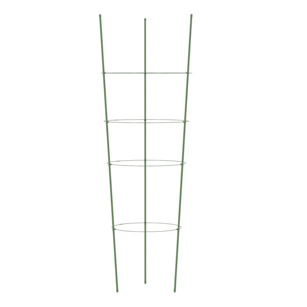 Plant Support Cage 90cm Steel Garden Climbing Tomato Green 5 Piece