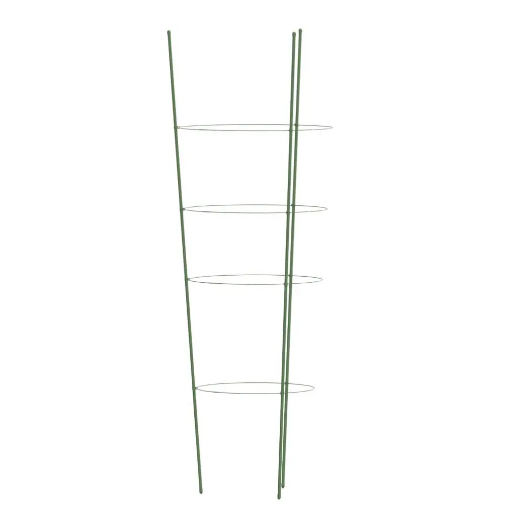 Plant Support Cage 90cm Steel Garden Climbing Tomato Green 5 Piece