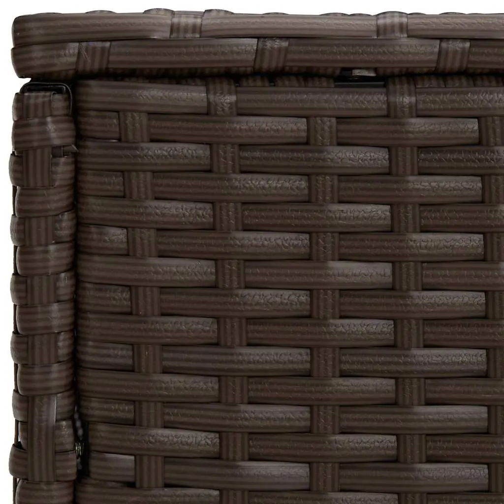 End Tables Set of 3 Outdoor Brown Rattan Side Tables Different Sizes Shapes