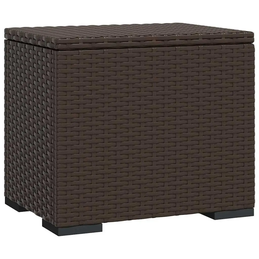 Brown Outdoor Ottomans with Cushions