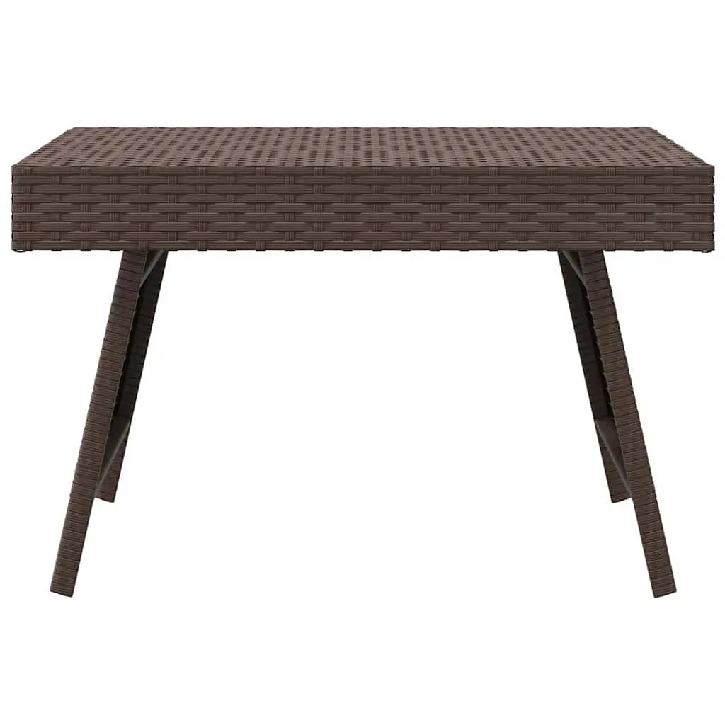 Foldable Side Table Brown Outdoor Indoor Accent End Table Garden Furniture