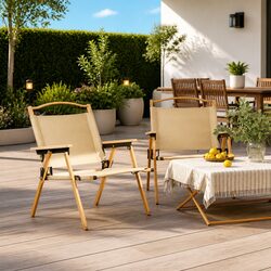 Practical Beige Camping Chairs for Comfort and Value
