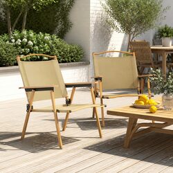 Comfortable and Durable Outdoor Camping Chairs - 2 Pack