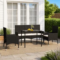 Comfortable 4-Piece Lounge Set for Outdoor Relaxation