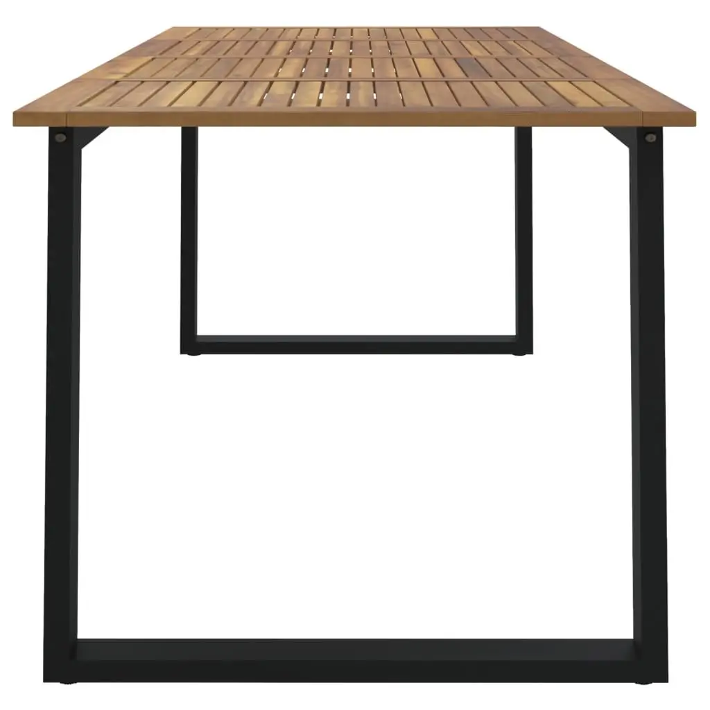 Garden Dining Table Outdoor Acacia Wood 180 x 90 x 75 cm Brown