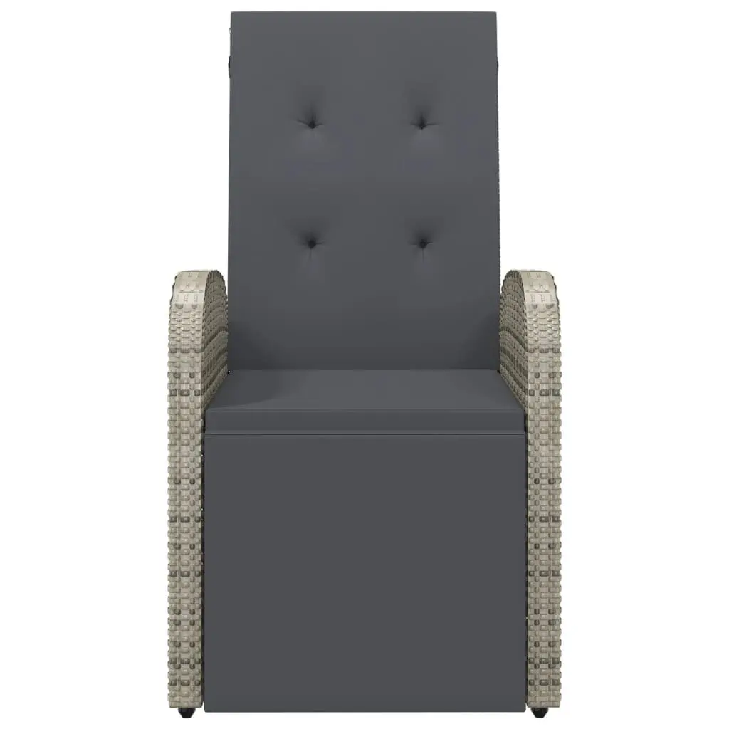 Grey Reclining Garden Chairs