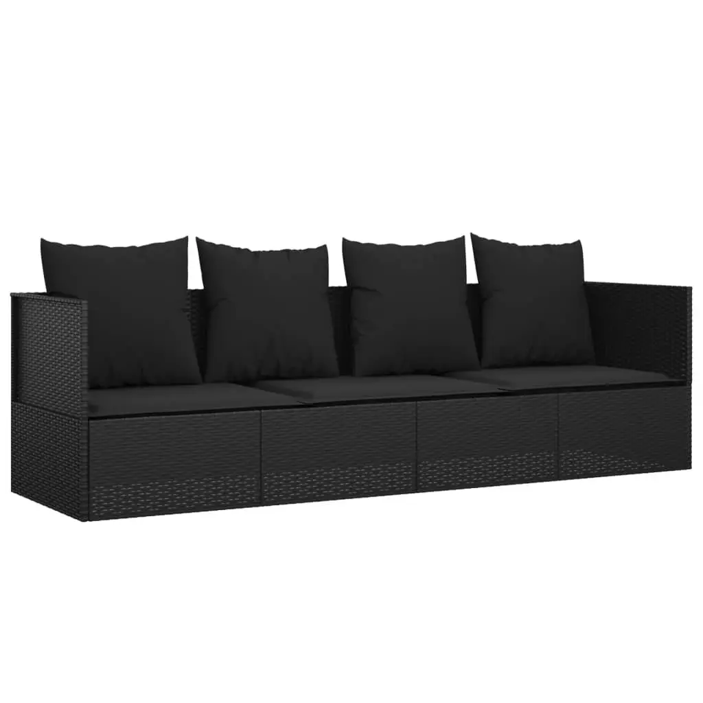 Outdoor Lounge Bed with Cushions Included
