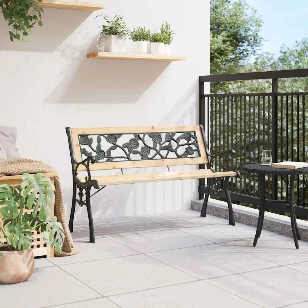 Garden Bench with Cushion for Outdoor Comfort