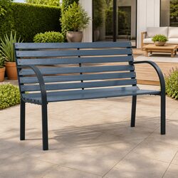 Reliable 112cm Outdoor Bench for Comfortable Relaxation