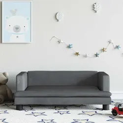 Reliable and Cozy Kids Sofa with Velvet Finish