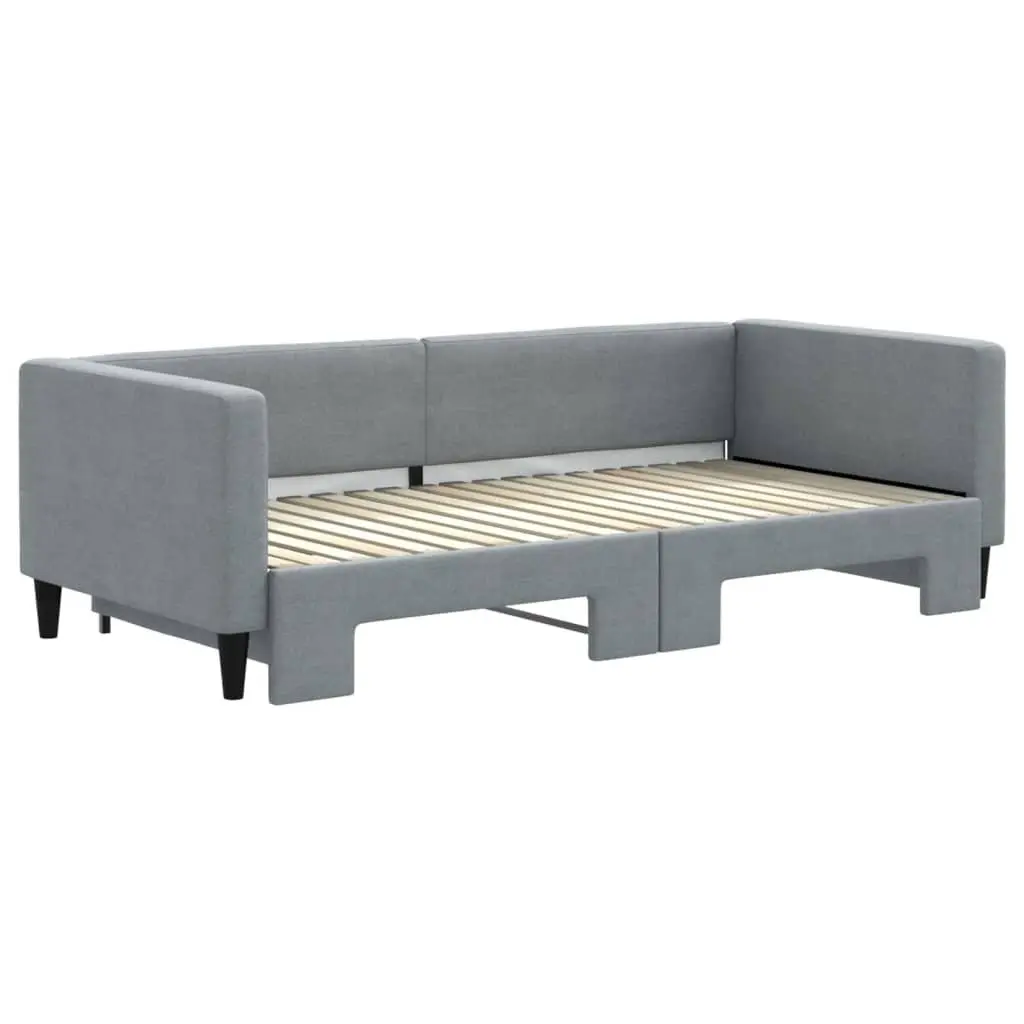 Daybed with Trundle Sofa Bed 90x190 cm Grey