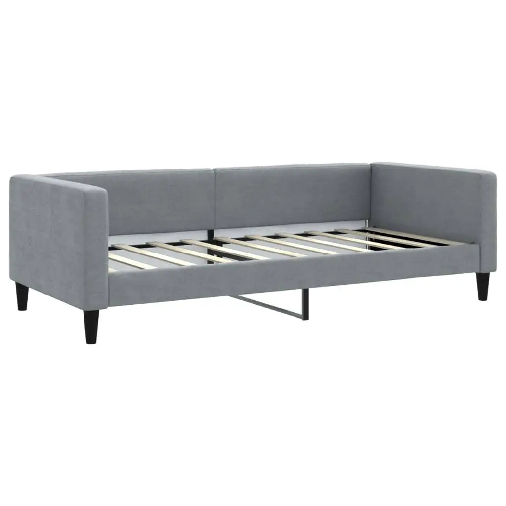 Daybed with Trundle and Storage Drawers Sofa Bed Guest Sleeping Grey 90x190cm