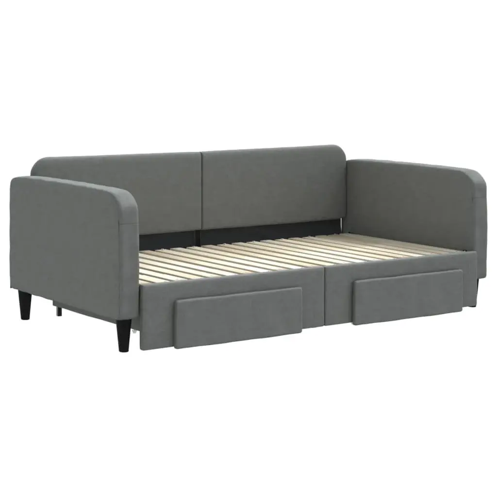 Grey Daybed with Storage and Trundle