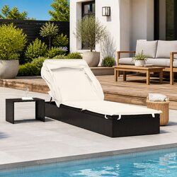 Durable and Practical Sun Lounger with Adjustable Features